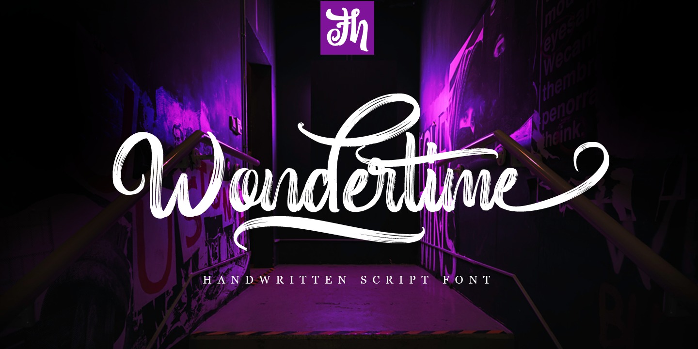 Beispiel einer Wondertime-Schriftart